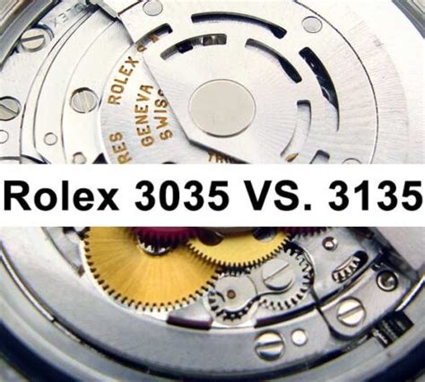 Rolex caliber 3035 vs 3135